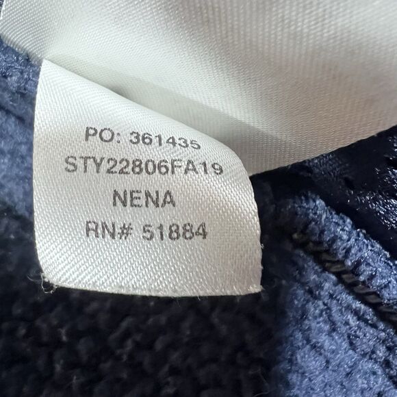 Patagonia Retro Pile Hoody Full Zip Navy Hooded Jacket Women's Small - Picture 9 of 11